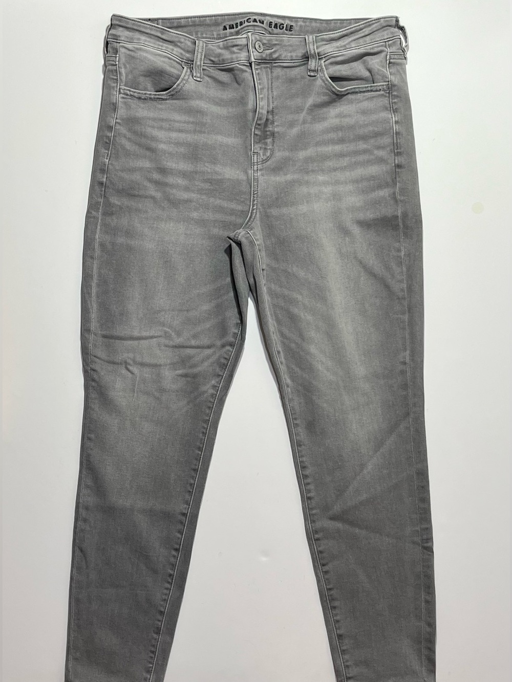 American Eagle High Rise Jegging, Next Level Stretch, Size 16 Short, Gray